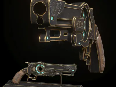 Decorative Sci fi Pistol 3D model