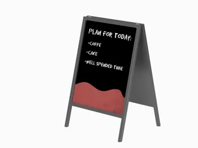 Advertising Board 3D model