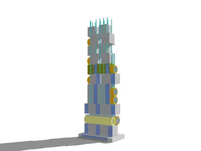 Commercial high-rise 07 3D model