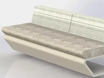simple bench Free 3D model purchase