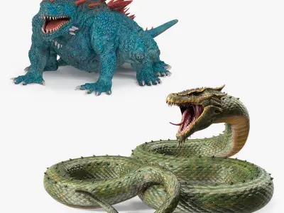 Fantasy Creatures Collection 3D model