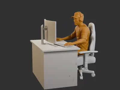 Video Game Player VGP1 005 3D print model