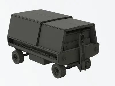 Houchin Aircraft GPU Low-poly 3D model