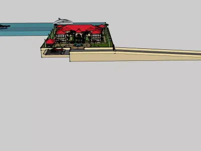 Very Posh Mansion that is situated by the sea 3D model