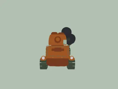 Toony tank 3D model