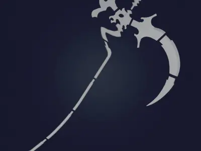 Shinoa Hiragi scythe for 3D print 3D model