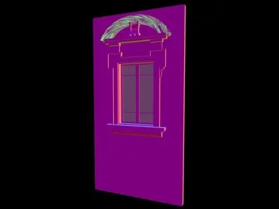 Classic 6 window 3D model