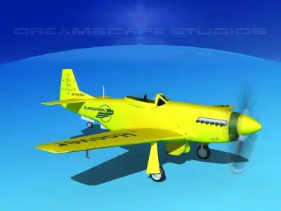 P-51 Mustang Sport Bob Hoover 3D model