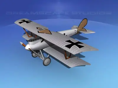 Pfalz DIII Fighter V10 3D model