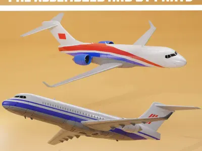 Comac C909 ARJ21 PASSENGERS AIRCRAFT V1 3D print model