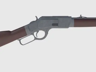 Winchester Rifle -- Game Ready Low-poly 3D model