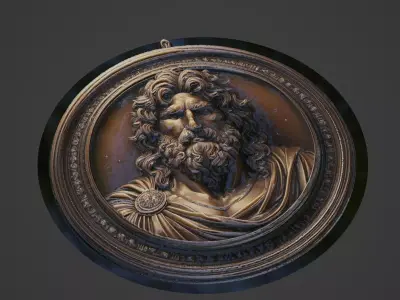 Leonidas Medallion 3D print model