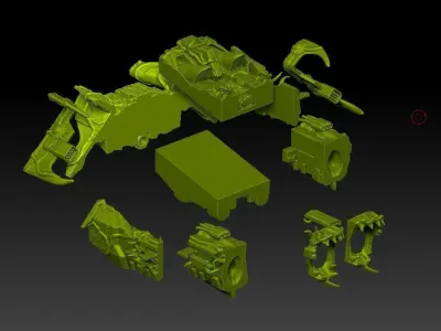 PLAGUE VOLTURE -  28mm size 3D print model