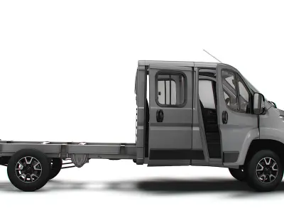 Opel Movano Chassis Truck CrCab 4035WB HQInterior 2023 3D model