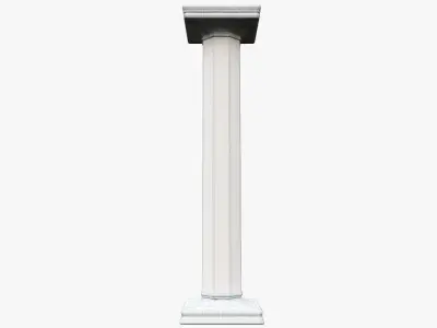 Column old Low-poly 3D model