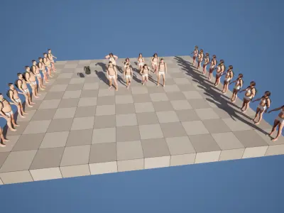 Backpack 112 - All MH Bodies and UE5 Skeletons - Rigged Low-poly 3D model