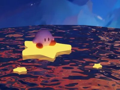 Adorable Seafarer Kirby 3D model