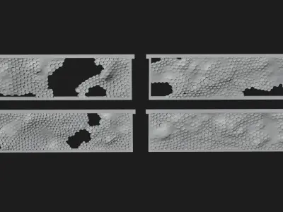 Honeycomb Frames 3D model