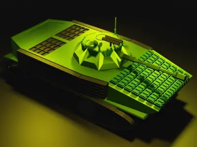 Low Poly Military Vechile Low-poly 3D model