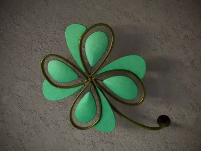 Clover Wall Decor Free 3D model