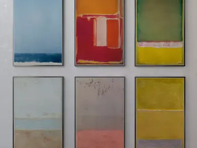 Collection of paintings abstract art part 5 3D model