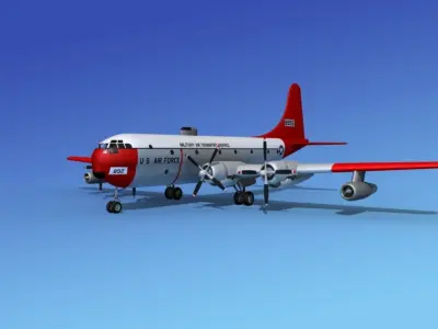 Boeing C-97 Stratofreighter V05 3D model