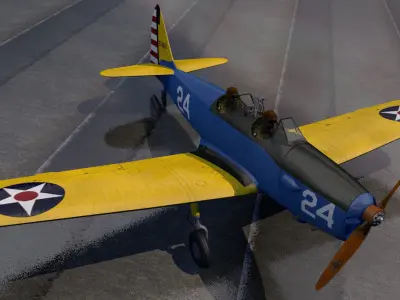 Fairchild PT-19 Cornell 3D model