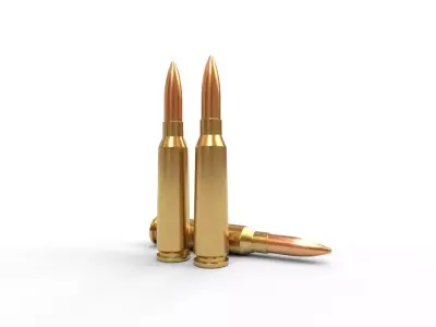 58x42mm Chinese Ammo Low-poly 3D model
