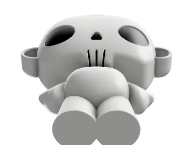 Death Hug 3D Printable Art Toy Figure for Personal Commercial 3D print model