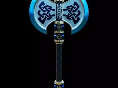Fantasy Axe 3D model