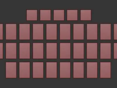 Collection of paintings abstract art part 8 3D model