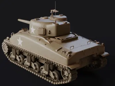 M4A1 Sherman 3D model