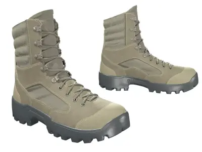 Hybrid Assault Boots 3D model