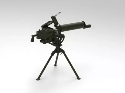 machine gun browning 3D model