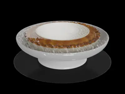 Pasties dumplings and pizzas Chicken and Mushroom Pie 3D model