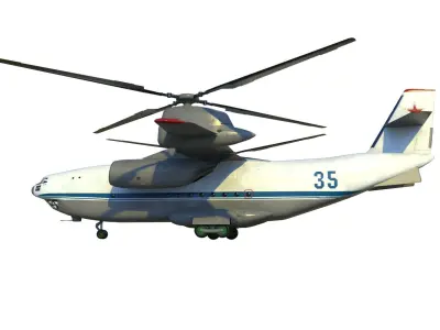 Kamov Ka-35 concept helicopter  3D model