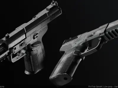 Tactical FN Five Seven - PBR Game Ready Low-poly 3D model