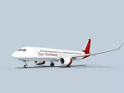 Bombardier CS100 Tour Northwest 3D model