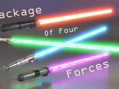 Lightsabers 3D model