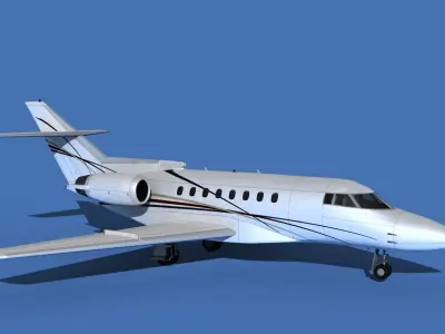 Hawker Siddley 1000 V14 3D model