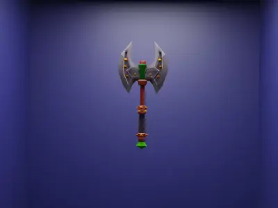 axe low poly 3D Low-poly 3D model