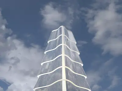 Skyscraper star 3D model
