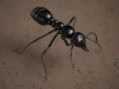 Ant insect Low-poly 3D model