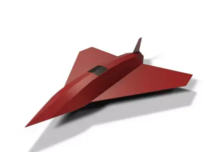 hadid110 dalahu kamikaze drone lowpoly Low-poly 3D model