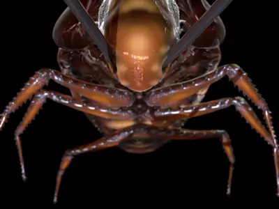 Recreation of Kafkas Metamorphosis Low-poly 3D model