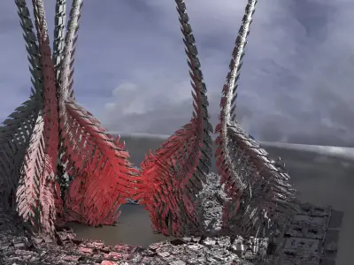 Spiral Dragon bone Towers 2 designs 3D model