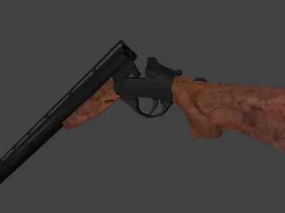Long rifle 3D model