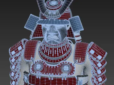 Samurai armor 3D model get