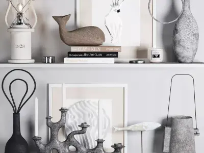 Decorative set 7 personalised lantern lamp 3D model