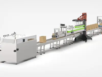 Fully Automatic Food Packing Machine 3D model